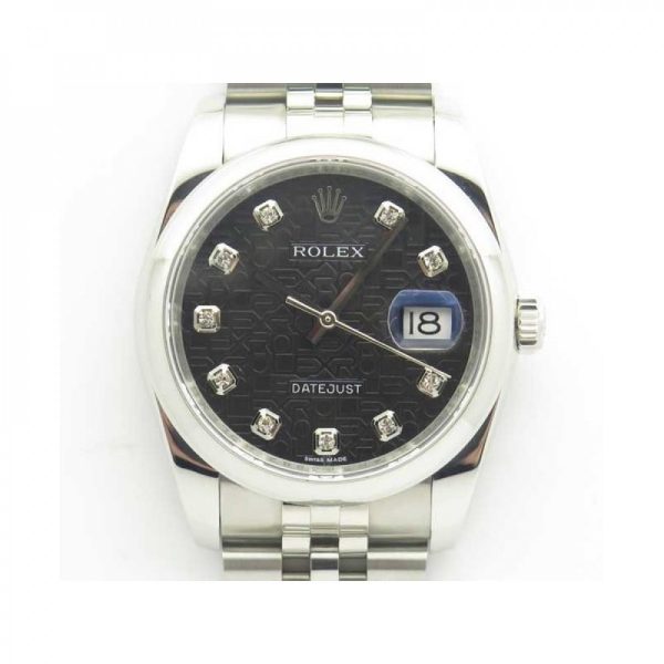Replica Rolex Datejust 36MM 116234 DJ V2 Stainless Steel Black Anniversary Jubilee Dial Luxury 3135