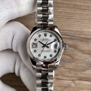 Replica Rolex Lady Datejust 28 279166 28MM WF Stainless Steel Silver Dial Luxury 2671