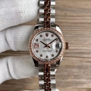 Replica Rolex Lady Datejust 28 279381RBR 28MM WF Stainless Steel & Rose Gold Mother Of Pearl Dial Luxury 2671