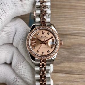 Replica Rolex Lady Datejust 28 279381RBR 31MM WF Stainless Steel & Rose Gold Rose Gold Dial Luxury 2671