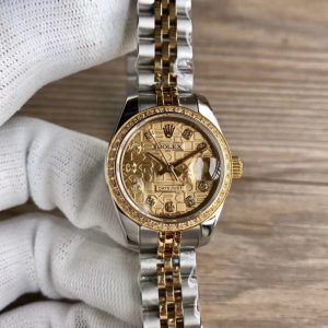 Replica Rolex Lady Datejust 28 279383BR 28MM WF Stainless Steel & Yellow Gold Rolex Dial Luxury 2671