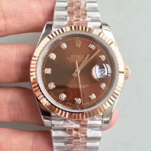 Replica Rolex Datejust II 116333 41MM N Stainless Steel & 18K Rose Gold Wrapped Chocolate Dial Luxury 3235