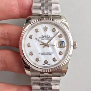 Replica Rolex Datejust 36MM 116234 MIT Stainless Steel 904L Mother Of Pearl Dial Luxury 3135
