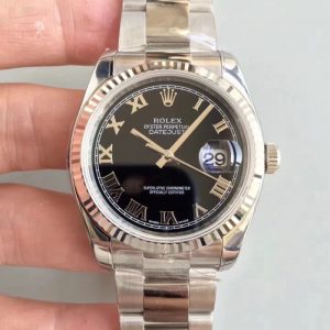 Replica Rolex Datejust 36MM 116234 AR Stainless Steel 904L Black Dial Luxury 3135