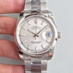 Replica Rolex Datejust 36MM 116234 MIT Stainless Steel 904L Rhodium Dial Luxury 3135