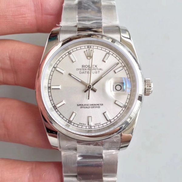 Replica Rolex Datejust 36MM 116234 MIT Stainless Steel 904L Rhodium Dial Luxury 3135