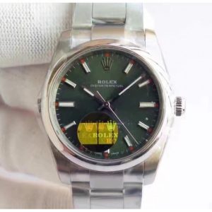 Replica Rolex Oyster Perpetual 39 114300 2018 UB Stainless Steel Green Dial Luxury 2836-2