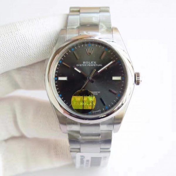 Replica Rolex Oyster Perpetual 34 114300 2018 UB Stainless Steel Anthracite Dial Luxury 2836-2