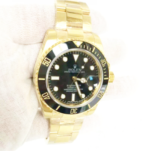 Replica Rolex Submariner Date 116618LN BP Yellow Gold Black Dial Luxury 2836-2