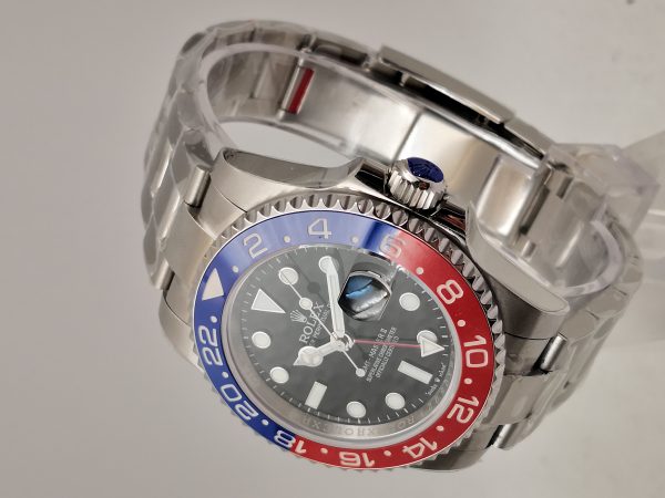 Replica Rolex GMT-Master II 116719BLRO BP Stainless Steel Black Dial Luxury 3186 - Image 2