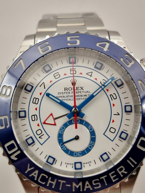 Replica Rolex Yacht-Master II 116680 JF Stainless Steel White Dial Luxury 7750 - Image 2