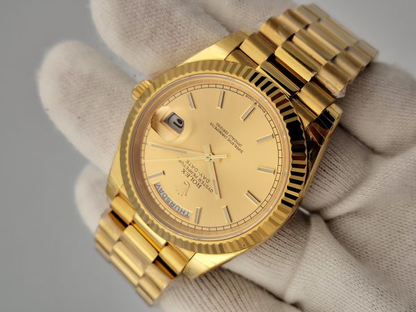 Replica Rolex Day-Date 40 228238 N Yellow Gold Champagne Dial Luxury 3235 - Image 2