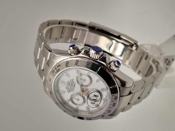 Replica Rolex Daytona Cosmograph 116520 N Stainless Steel White Dial Luxury 4130 Run 6@SEC - Image 3