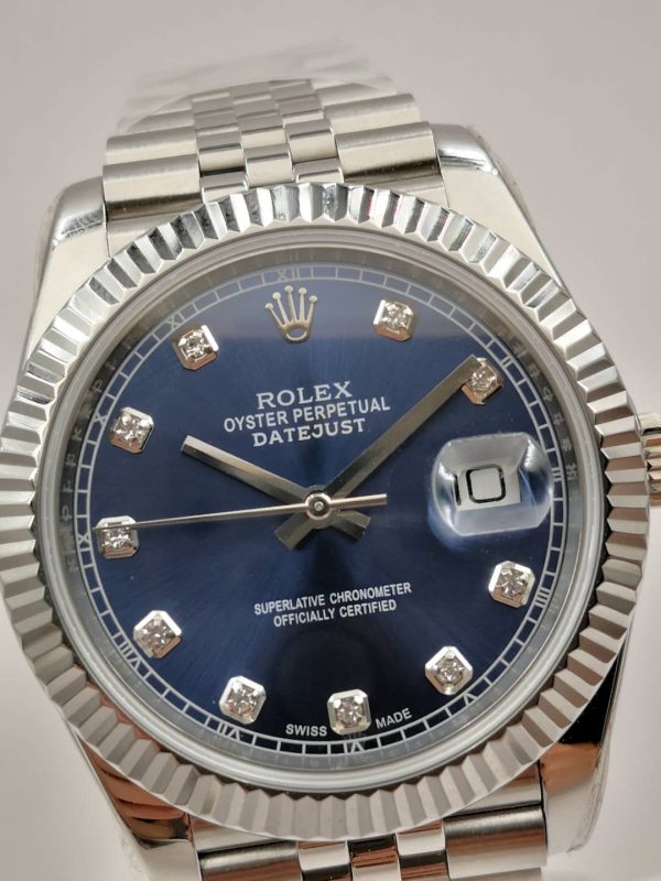 Replica Rolex Datejust II 126334 41MM 2018 EW Stainless Steel Blue Dial Luxury 3235 - Image 3