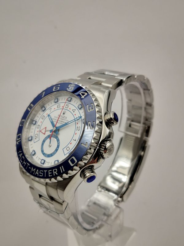 Replica Rolex Yacht-Master II 116680 JF Stainless Steel White Dial Luxury 7750 - Image 4