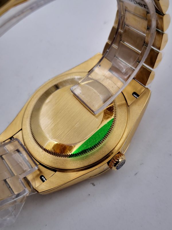 Replica Rolex Day-Date II 218238 41MM KW Yellow Gold Champagne Dial Luxury 3255 - Image 5