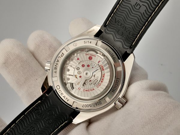 Omega Planet Ocean Professional Ceramic Bezel 45mm OMF 007 Rubber Strap A8501 - Image 6
