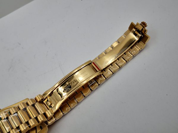 Replica Rolex Day-Date II 218238 41MM KW Yellow Gold Champagne Dial Luxury 3255 - Image 7
