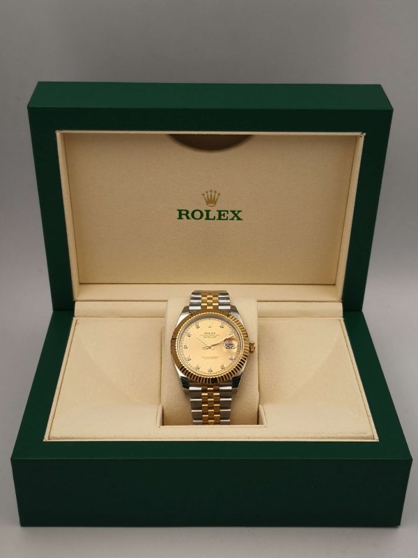 Replica Rolex Datejust II 116333 41MM EW Stainless Steel & Yellow Gold Champagne Dial Luxury 3136 - Image 8