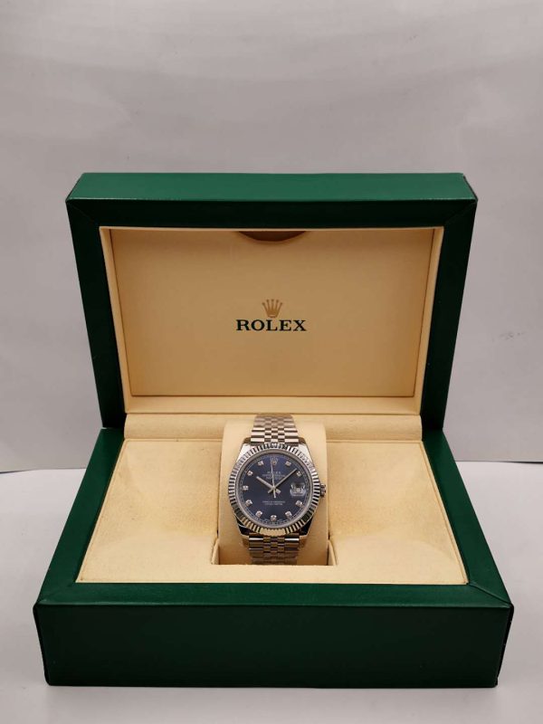 Replica Rolex Datejust II 126334 41MM 2018 EW Stainless Steel Blue Dial Luxury 3235 - Image 9