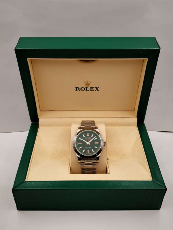 Replica Rolex Milgauss 116400GV JF Stainless Steel Black Dial Luxury 3131 - Image 9