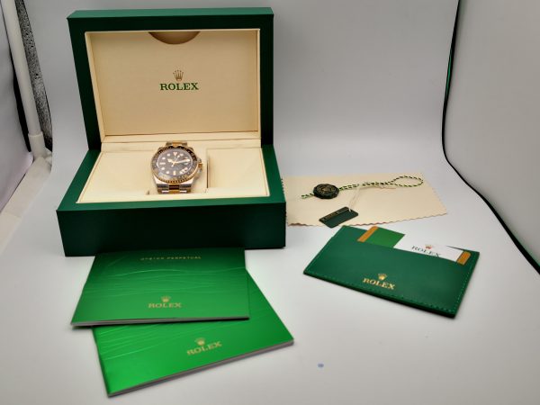 Replica Rolex GMT-Master II 116713LN 2018 V7S 24K Yellow Gold Wrapped & Stainless Steel Black Dial Luxury 3186 - Image 10