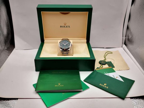 Replica Rolex Milgauss 116400GV JF Stainless Steel Black Dial Luxury 3131 - Image 10