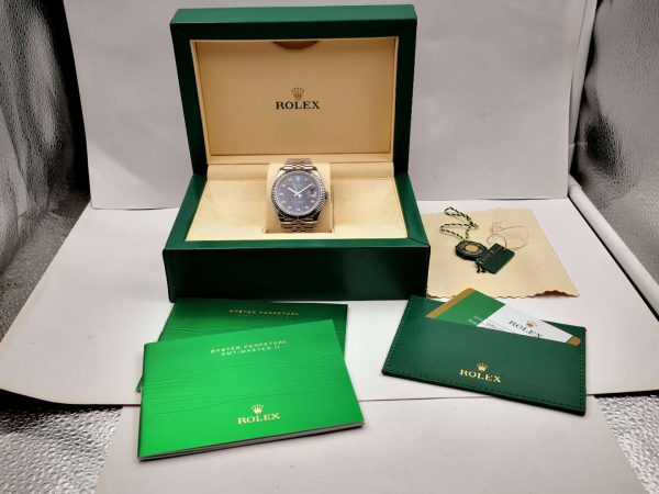 Replica Rolex Datejust II 126334 41MM 2018 EW Stainless Steel Blue Dial Luxury 3235 - Image 10