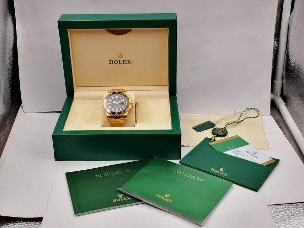 Replica Rolex Submariner Date 116618LN VR 18K Yellow Gold Wrapped Black Dial Luxury 2836-2 - Image 10